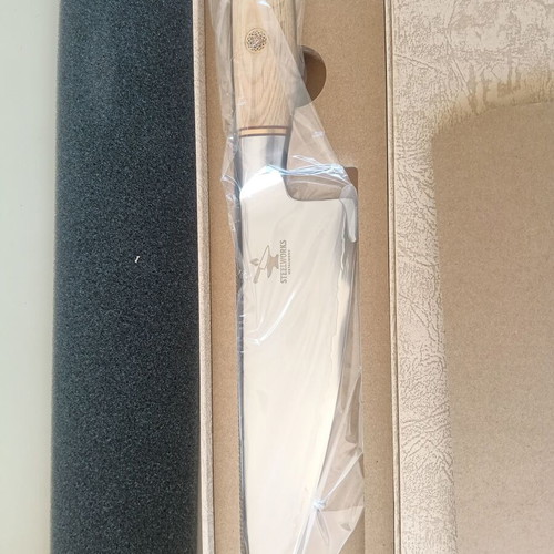 B37 8 Inch Chef Knife VG10 3 Layers Damascus