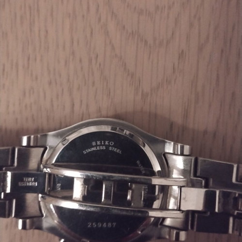 Seiko Premier Chronograph men's wristwatch used, silver