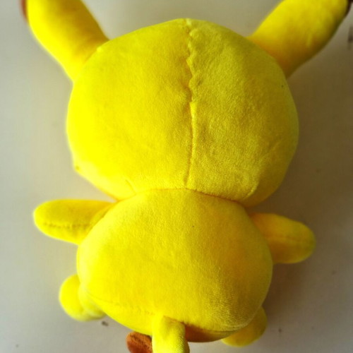 Pokemon Pikachu plush toy with suction cup for hanging