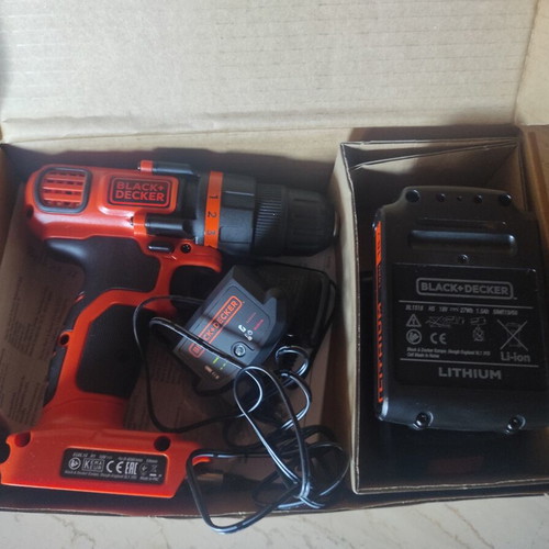 Black & Decker 18V Li-Ion Cordless Drill New