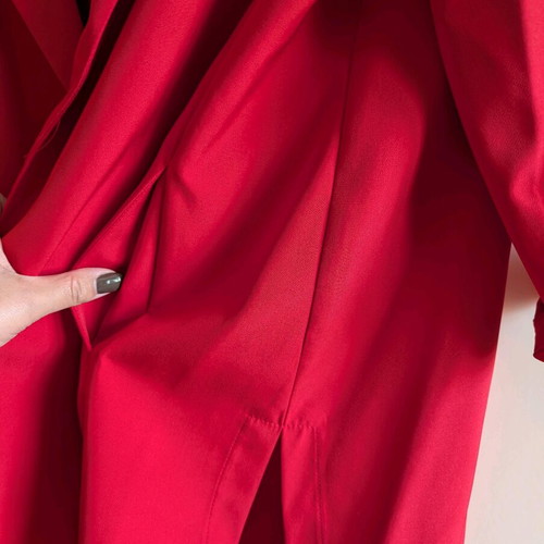Dina red blazer jacket new L -XL