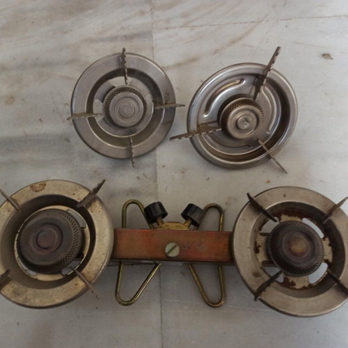 Portable outdoor cooking stove double burner used
