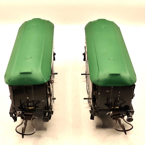 Vintage Train Pullman toys used, set of two from 1930s