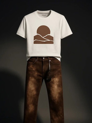 Τζην καφέ DonDup small ολοκαινουργιο, μέση 37 εκ