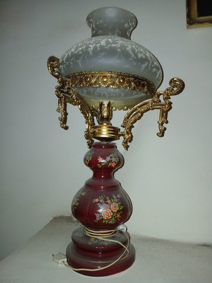 Antique collectible lamp used, early 1920s