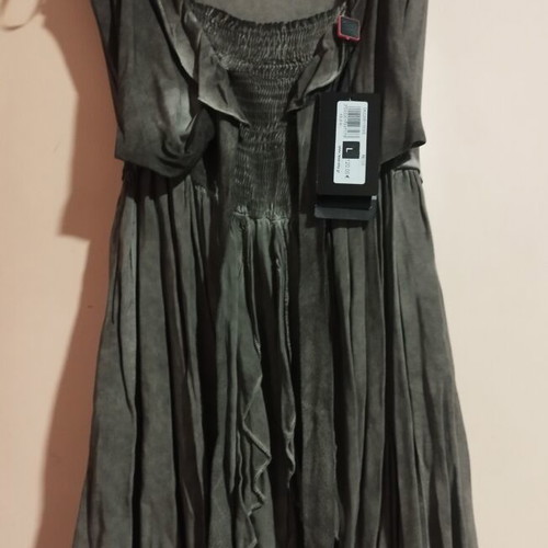 Catwalk boho dress L 40, khaki beige