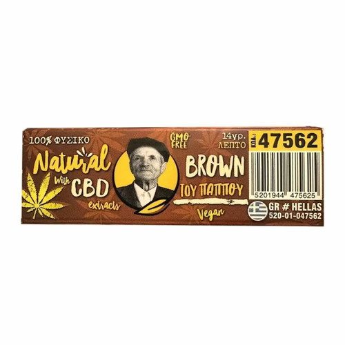 Tsigaroharto Tou Pappou natural thin rolling paper with CBD extracts new