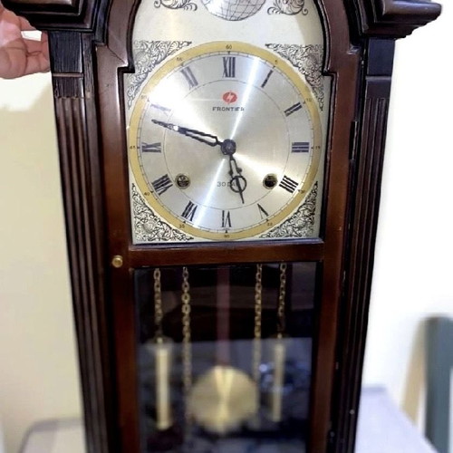 Antique clock with old working mechanism