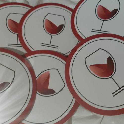 Set of 20 collectible beer and wine paper coasters with Andrus beer pen