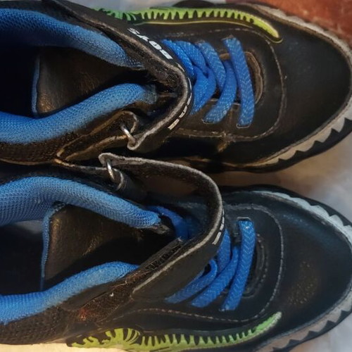 Bull Boys boys' athletic shoes used with lights and dinosaur size 26 black multicolor