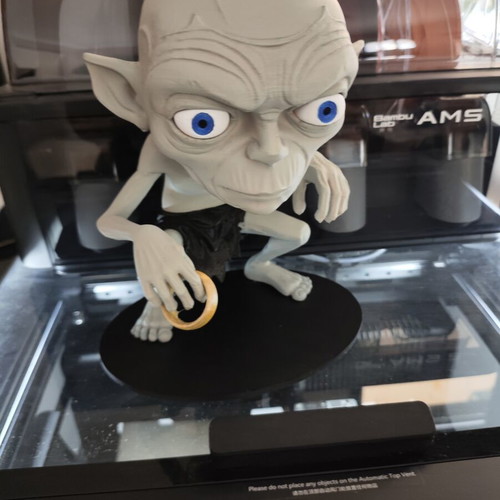 Gollum and His Precious 3D print in PLA made to order