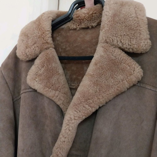 Authentic sheepskin men's coat used size 56