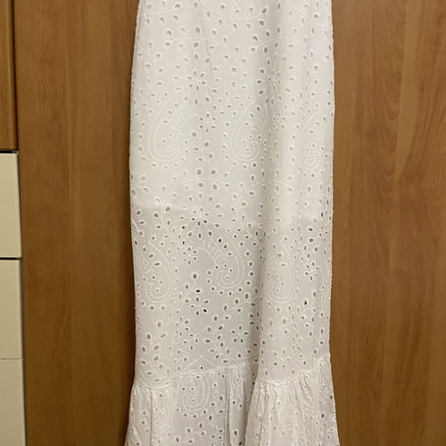 White Kipour Dress one size like new