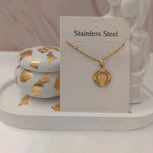 Stainless steel gold necklace new, made of stainless steel