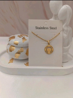 Stainless steel gold necklace new, made of stainless steel