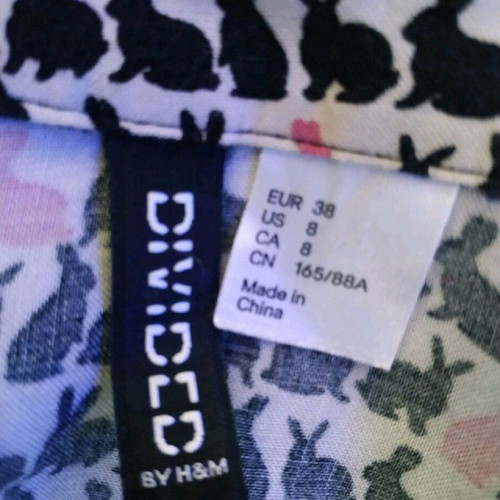 H&M summer dress size M 100% viscose like new, black
