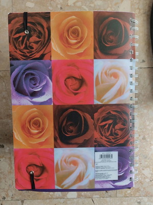 Notebook with rose design like new