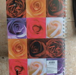Notebook with rose design like new