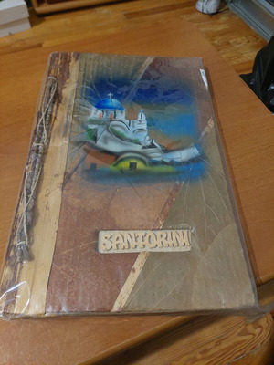 Handmade Santorini photo album new