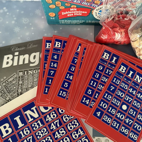 Bingo Schmidt Classic Line board game with wooden chips new