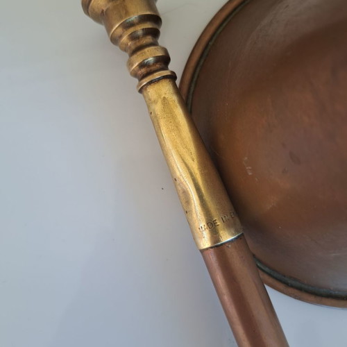 Hunting horn used, brass, authentic, 19th century, set of two
