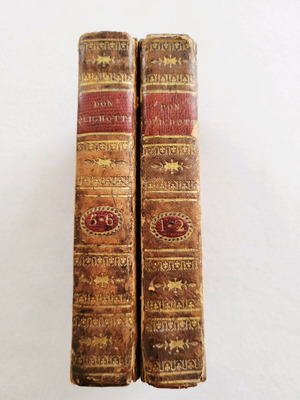 Don Quichotte παλαιά γαλλική έκδοση 1810, μεταχειρισμένο σετ τόμων 1,2,5,6