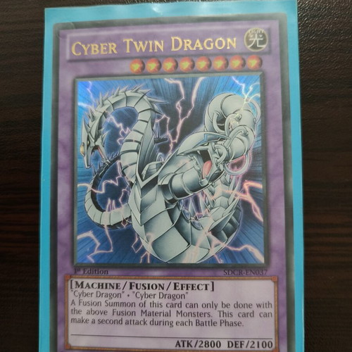 Yu-Gi-Oh Cyber Twin Dragon ultra rare card like new