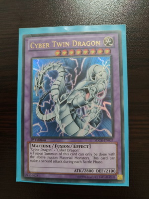 Yu-Gi-Oh Cyber Twin Dragon ultra rare card like new