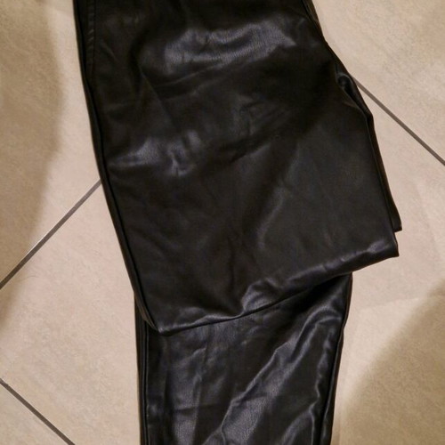 Zara leather pants with pockets like new, size XS