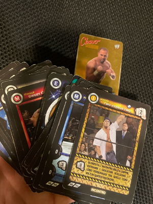 WWE cards used, pack of 34 with gold Randy Orton
