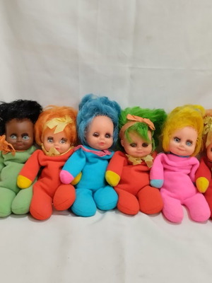 El Greco Lucky Girls Vintage Dolls pack of 6 used, 1970s-80s