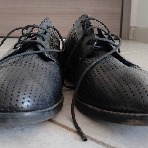 Tamaris women's moccasins size 38 used, black leather