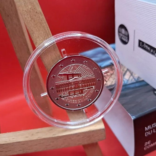 France 2025 2 Euro Commemorative Coin Louvre Museum Reverse Proof