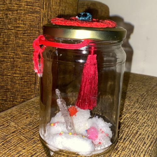 Christmas vase handmade