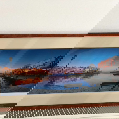 Πίνακας Κάδρο Χανιά Παλιά πόλη μεταχειρισμένο 62cm x 31cm