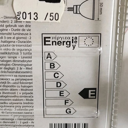 Halogen bulbs 50watt warm light GU 5.3 12volt pack of 12 new