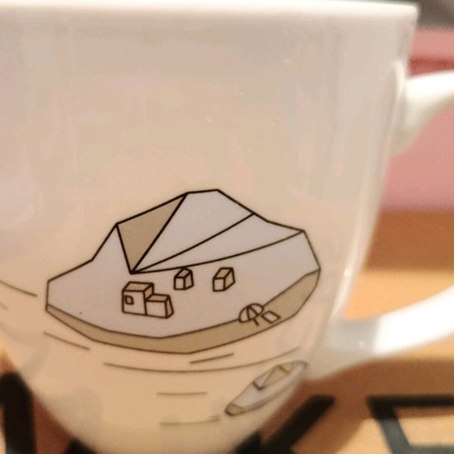 Mug from the "A future perfect" collection like new, ceramic