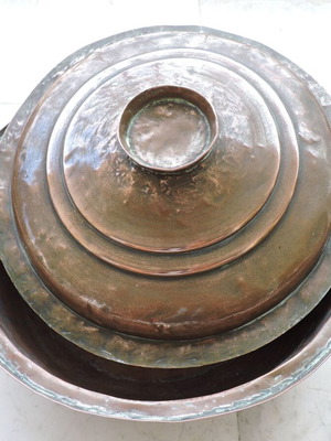 Copper pot used vintage era