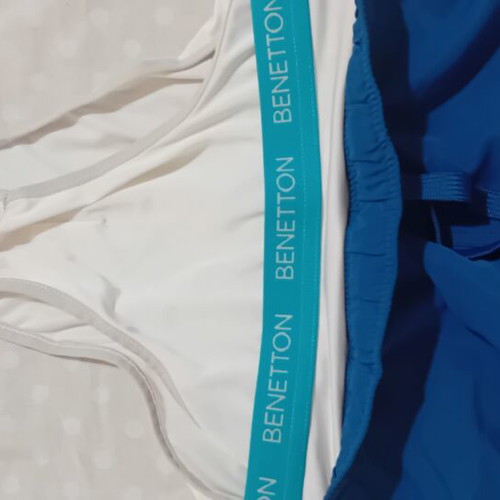 Benetton boys' swim shorts with cotton inner briefs size 11-12 like new