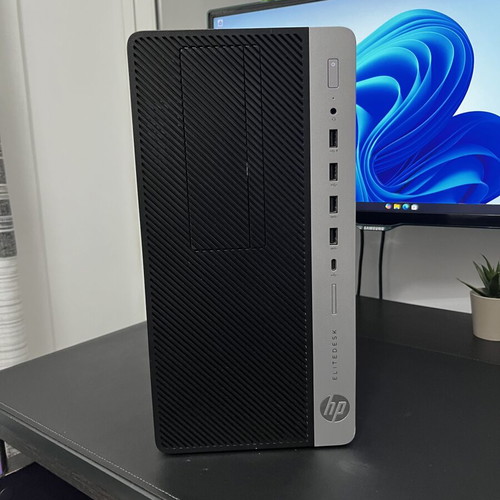 HP Elitedesk 705 G4 MT Desktop PC used with Ryzen 3 PRO 2200g, 8GB RAM, 256GB NVMe SSD