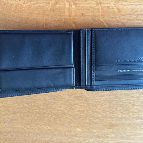 Porsche Design leather wallet, black, unused