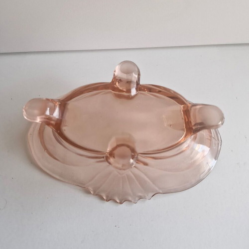 Fruit bowl in salmon color vintage in very good condition