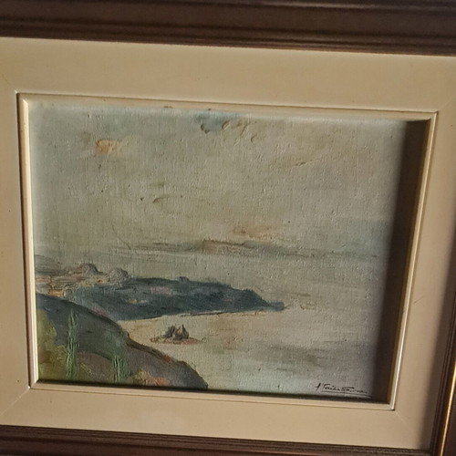 Oil painting artwork signed like new