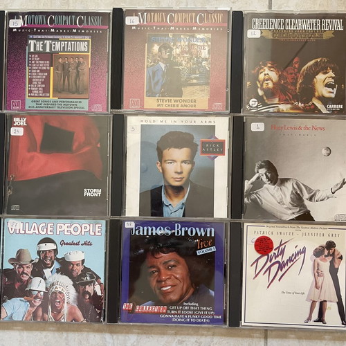 9 CD album collection with Motown, Billy Joel, James Brown and more