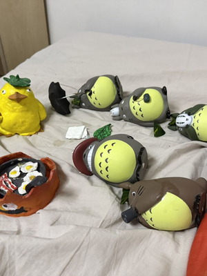Studio Ghibli figures set including Totoro, Spirited Away, Howl's Moving Castle
