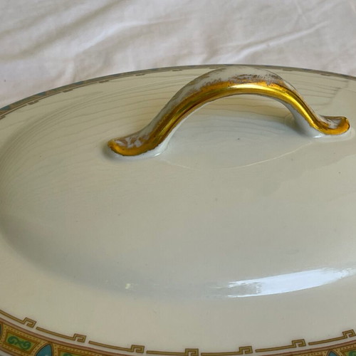 Wm Guerin Limoges oval soup tureen used antique