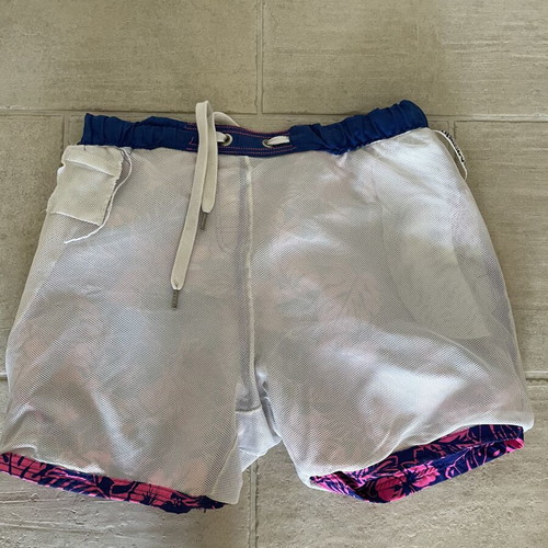 Superdry swim shorts blue-pink size XL like new