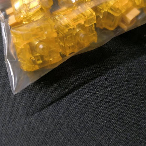 Ajazz Sunrise yellow linear switches like new, set of 38 pieces