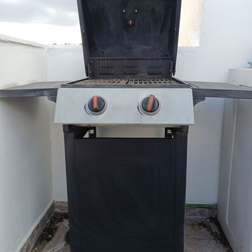 Bormann Elite BBQ2000 Gas Grill with Cast Iron Grate 45x45cm, 2 Burners 7.2kW