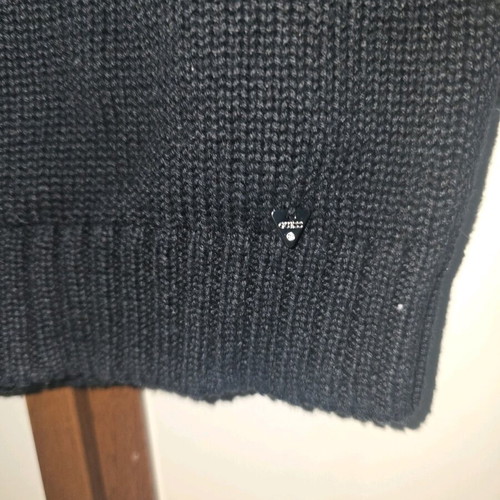 Guess knitted sweater like new, black and silver, size XS